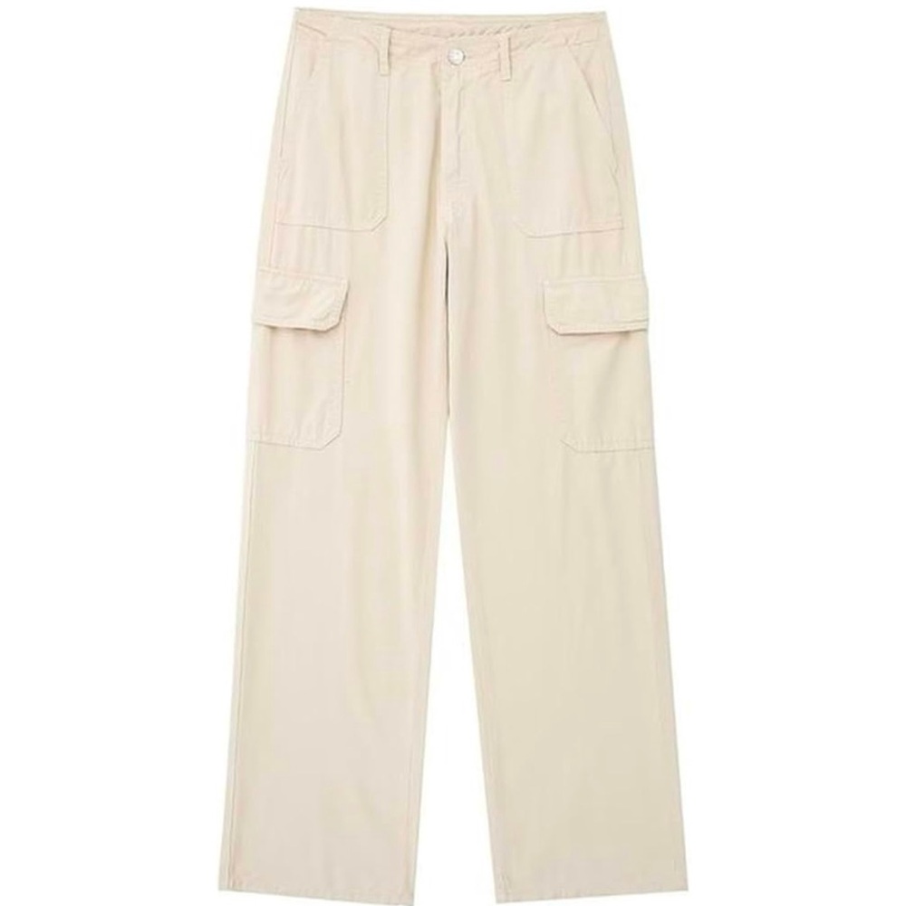 Anrabess Beige Cropped Cargo Pants Size XS